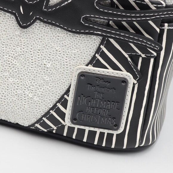 Loungefly Disney The Nightmare Before Christmas Jack Skellington Sequin Backpack - Picture 7 of 7